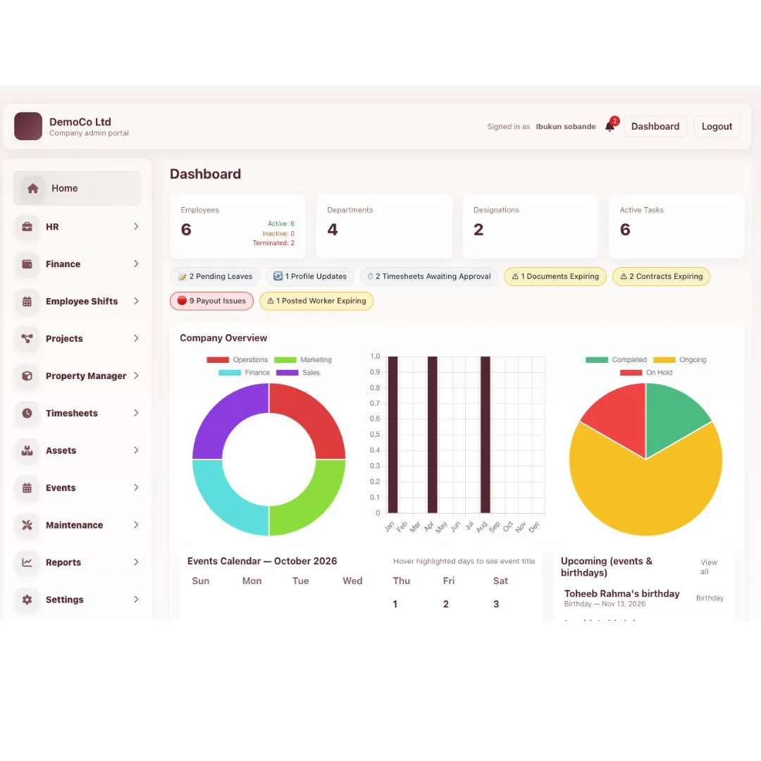 Opsedge ERP — Customisable Business Management Platform project image 1